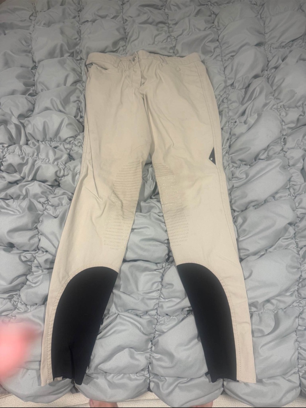Equiline Beige Riding Breeches with Knee Patches